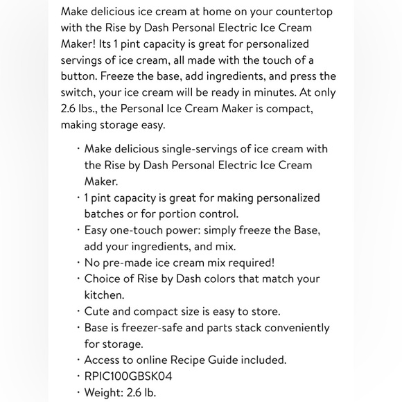 Rise Personal Ice Cream Maker - Picture 8 of 13